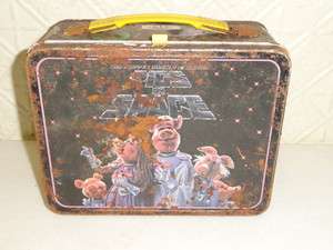 VINTAGE METAL LUNCH BOX THE MUPPET SHOW PRESENTS PIGS IN SPACE MS 
