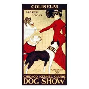  Dog Show by Harpers Magazine. Size 18 inches width by 24 