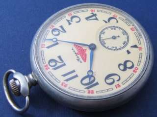 RARE Molnija Molnia RAILROAD Vintage Soviet ANTIQUE Pocket watch 1970s 