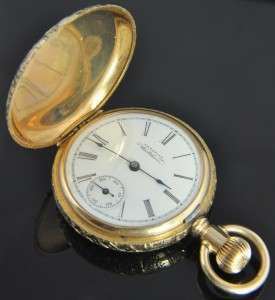   Watch Company & Waltham ladies pocket watch crafted from solid 14K