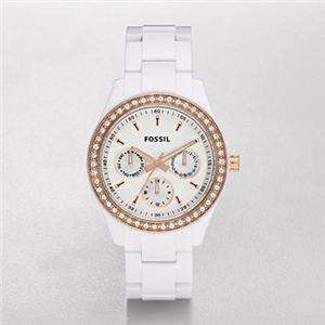   BRAND NEW FOSSIL STELLA WHITE MULTIFUNCTION DIAL WATCH ES2869