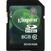 Product Image. Title Kingston 8 GB Secure Digital High Capacity (SDHC 