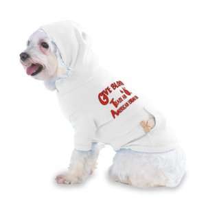 American Eskimo Dog Hooded (Hoody) T Shirt with pocket for your Dog 