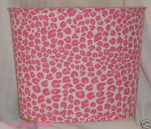 Wastebasket made with/ Teen Pink Cheetah Pottery Barn  