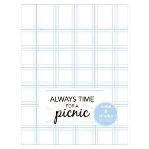    Always Time For a Picnic Tent Card   Pastel Blue Toys & Games