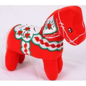  Plush Swedish Dala Horse   Red Toys & Games