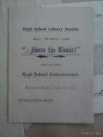   Harbor Maine Scrapbook 1892 to 1898 Ephemera GAR Theater + more  