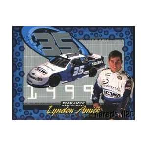  1999 Lyndon Amick Scana Chevy Monte Carlo NASCAR postcard 