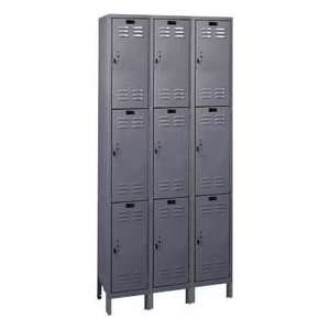   Valuemaxlocker, 36X15X78, Gray, Triple Tier, 3 Wide, Assembled