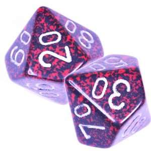   sided Polyhedral Dice in Organza Pouch   Silver Volcano Toys & Games