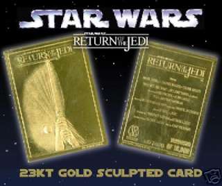 This is for one Brilliant   1995 STAR WARS *Return of The Jedi 23KT 