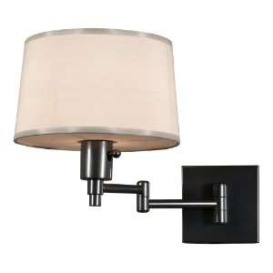  Real Simple Gunmetal Finish Plug In Swing Arm Wall Lamp 