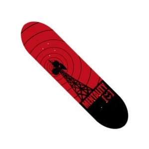  Mentality   Red Radio Tower Skateboard Deck (8 x 31.68 