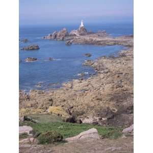  Lighthouse from Cliffs at Low Tide, Corbiere, St. Brelade 