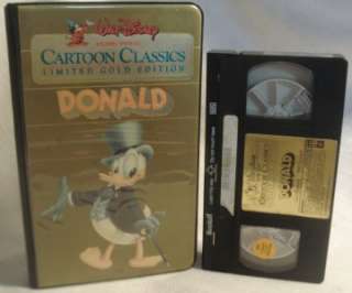 Walt Disney Cartoon Classics Gold Edition VHS Donald  