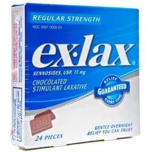  Ex Lax  Laxative, Chocolate Stimulant, Regular Strength 