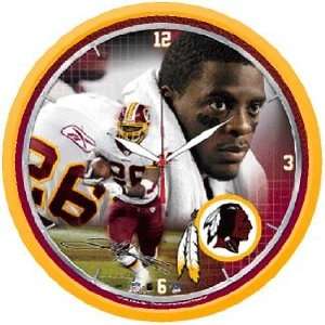 NFL Clinton Portis Redskins Logo Wall Clock *SALE*  Sports 