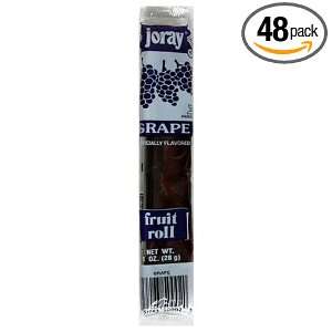 Joray Fruit Roll, Grape, 1 Ounce Units (Pack of 48)  