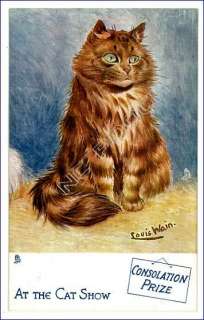 Wain vintage postcard At the Cat Show Consolation Prize  