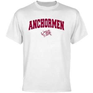 NCAA Rhode Island Anchormen White Logo Arch T shirt 