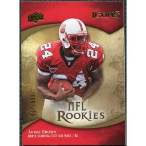  2009 Upper Deck Icons #134 Andre Brown /599 Sports Collectibles