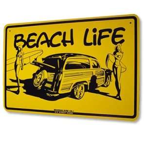  Seaweed Surf Co Beach Life Aluminum Sign 18x12 in 