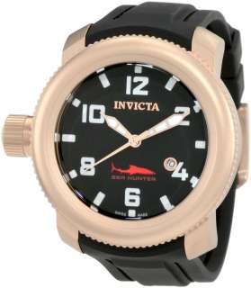 Invicta 1546 Sea Hunter Brushed 18k Rose Gold Ion Plated Swiss Made 