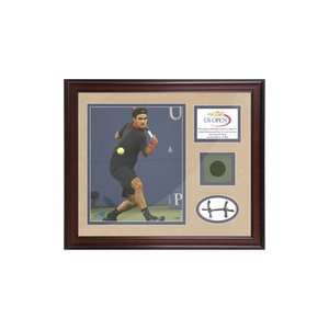  Roger Federer US Open Court & Net Sports Collectibles