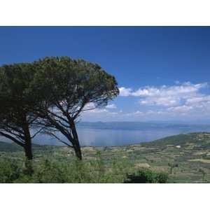  View from Montefiascone of Bolsena Lake, Lazio, Italy 