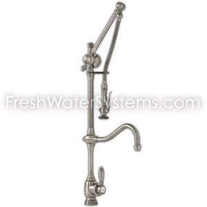 Waterstone Gantry Faucet   Traditional w/ Hooked Spout   Tuscan Brass 