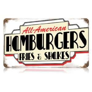 All American Hamburgers Diner Sign 