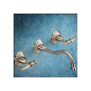   Wall Mount Lavatory Faucet W Lever Handles 2510 G1 MB Mahogany Bronze