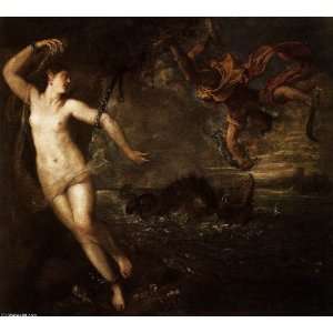     Titian   Tiziano Vecelli   24 x 22 inches   Perseus and Andromeda