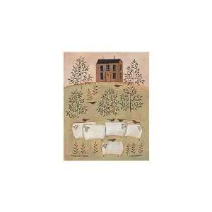  Sheep In The Orchard    Print