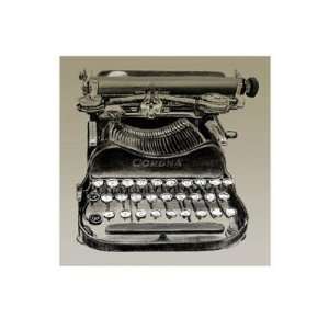  Clifford Faust   Vintage Typewriter, Corona Signed giclee 