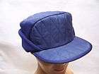 Vtg 1970s ALL SIZER Nylon Cap/Hat w/Ear Flaps, Service Staion/Work 