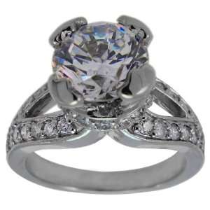 Antique Diamond Engagement Ring With GIA CERTIFIED K SI2 1.20ct Center 