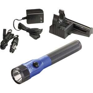 Streamlight Stinger C4 LED Flashlight Blue Anodized w/ PiggyBack 