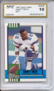 TROY AIKMAN 1990 Topps MGS 10 Super Rookie Cowboys Gem  