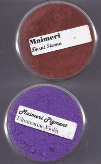 Maimeri Pure Pigments Ultramarine Violet & Burnt Sienna  