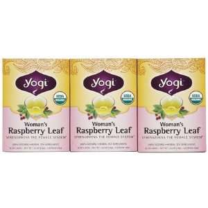 Yogi Tea WomanS Raspberry Leaf, Herbal Supplement, Tea Bags, 16 ct, 3 