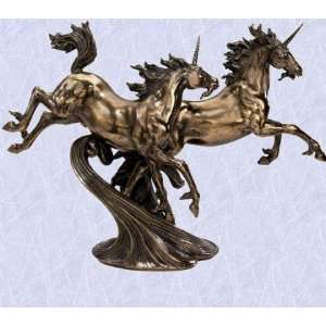  Gothic Renaissance Mythical Unicorns medieval statue (Digital angel 