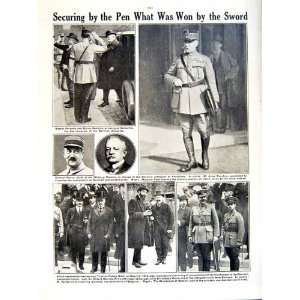  1919 WORLD WAR MARSHAL FOCH WEMYSS LLOYD GEORGE HENRY 