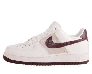 Nike Wmns Air Force 1 07 White Deep Burgundy 2011 New Casual Shoes 