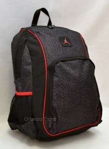 New Nike Air Jordan 15 Laptop Backpack Jumpman Black Red Computer 23 