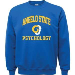 Angelo State Rams Royal Blue Youth Psychology Arch Crewneck Sweatshirt