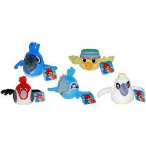  Angry Birds 5 Plush Rio Birds With Sound Set Of 5 Toys 