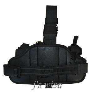 BLACK MOLLE UTILITY DROP LEG RIG POUCH AIRSOFT HUNTING  