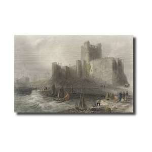  View Of Carrifergus Castle Giclee Print