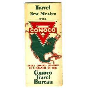  Conoco Travel Bureau Map of New Mexico Gousha 10 P 1942 